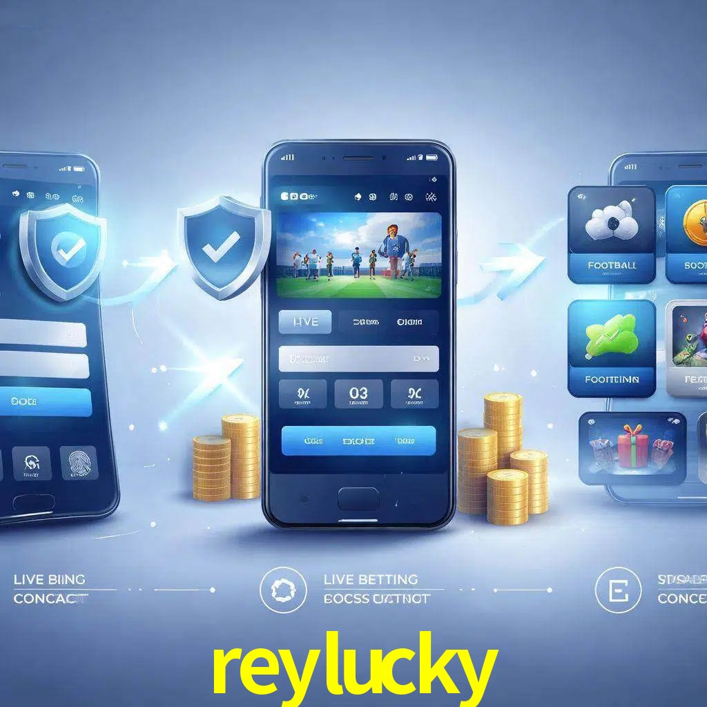 Pasos de acceso a la app reylucky en pantalla de teléfono móvil